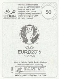 2016 Panini UEFA Euro Stickers #50 Costel Pantilimon Back