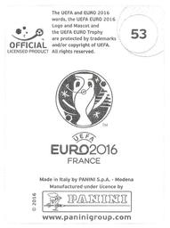 2016 Panini UEFA Euro Stickers #53 Dragos Grigore Back