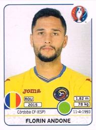 2016 Panini UEFA Euro Stickers #66 Florin Andone Front