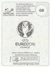 2016 Panini UEFA Euro Stickers #68 Ciprian Marica Back