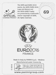 2016 Panini UEFA Euro Stickers #69 Etrit Berisha Back
