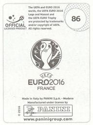 2016 Panini UEFA Euro Stickers #86 Armando Sadiku Back