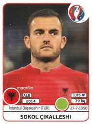 2016 Panini UEFA Euro Stickers #88 Sokol Çikalleshi Front