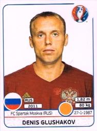 2016 Panini UEFA Euro Stickers #173 Denis Glushakov Front