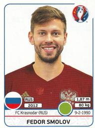 2016 Panini UEFA Euro Stickers #178 Fedor Smolov Front