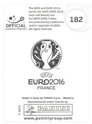 2016 Panini UEFA Euro Stickers #182 Ashley Williams Back