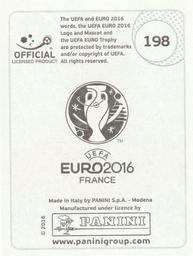 2016 Panini UEFA Euro Stickers #198 Simon Church Back