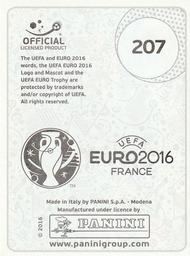 2016 Panini UEFA Euro Stickers #207 Marek Hamsík Back