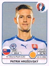 2016 Panini UEFA Euro Stickers #221 Patrik Hrosovský Front