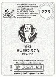2016 Panini UEFA Euro Stickers #223 Dusan Svento Back
