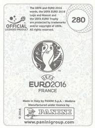 2016 Panini UEFA Euro Stickers #280 Denys Garmash Back