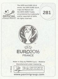 2016 Panini UEFA Euro Stickers #281 Serhiy Rybalka Back