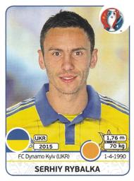 2016 Panini UEFA Euro Stickers #281 Serhiy Rybalka Front