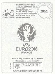2016 Panini UEFA Euro Stickers #291 Artem Kravets Back