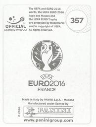 2016 Panini UEFA Euro Stickers #357 Juanfran Back