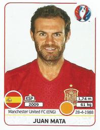 2016 Panini UEFA Euro Stickers #367 Juan Mata Front