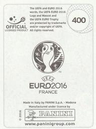 2016 Panini UEFA Euro Stickers #400 Václav Pilar Back