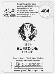 2016 Panini UEFA Euro Stickers #404 Tomás Necid Back