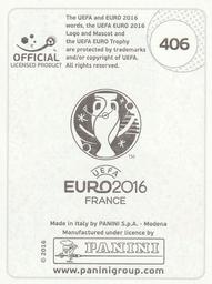 2016 Panini UEFA Euro Stickers #406 Serdar Aziz Back