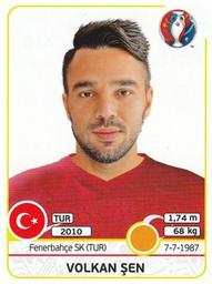 2016 Panini UEFA Euro Stickers #418 Volkan Sen Front