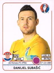 2016 Panini UEFA Euro Stickers #437 Danijel Subasic Front