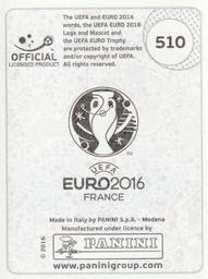 2016 Panini UEFA Euro Stickers #510 Giacomo Bonaventura Back