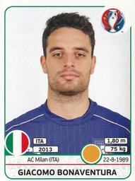 2016 Panini UEFA Euro Stickers #510 Giacomo Bonaventura Front