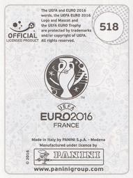 2016 Panini UEFA Euro Stickers #518 Darren Randolph Back