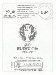 2016 Panini UEFA Euro Stickers #534 Robbie Keane Back