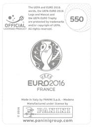 2016 Panini UEFA Euro Stickers #550 Mikael Antonsson Back