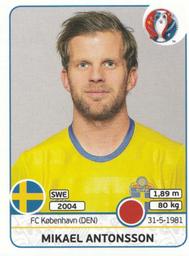 2016 Panini UEFA Euro Stickers #550 Mikael Antonsson Front