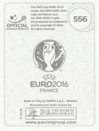 2016 Panini UEFA Euro Stickers #556 Oscar Hiljemark Back