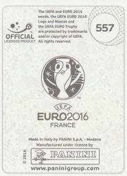 2016 Panini UEFA Euro Stickers #557 Jimmy Durmaz Back