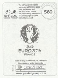 2016 Panini UEFA Euro Stickers #560 Kim Källström Back