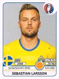 2016 Panini UEFA Euro Stickers #561 Sebastian Larsson Front