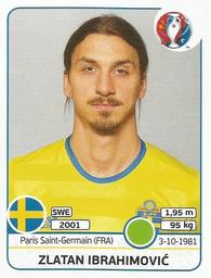 2016 Panini UEFA Euro Stickers #567 Zlatan Ibrahimovic Front