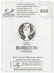 2016 Panini UEFA Euro Stickers #610 Ögmundur Kristinsson Back