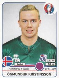 2016 Panini UEFA Euro Stickers #610 Ögmundur Kristinsson Front