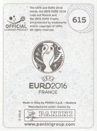 2016 Panini UEFA Euro Stickers #615 Kári Árnason Back