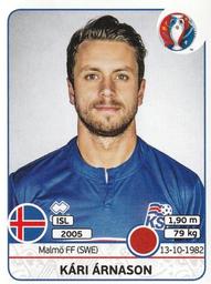 2016 Panini UEFA Euro Stickers #615 Kári Árnason Front