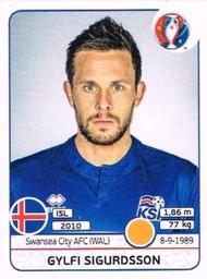 2016 Panini UEFA Euro Stickers #617 Gylfi Sigurdsson Front