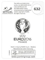 2016 Panini UEFA Euro Stickers #632 Sebastian Prödl Back