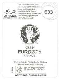 2016 Panini UEFA Euro Stickers #633 Aleksandar Dragovic Back