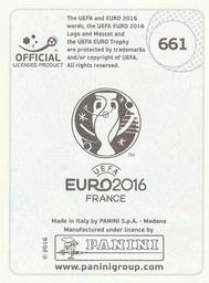 2016 Panini UEFA Euro Stickers #661 Gábor Király Back