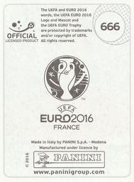 2016 Panini UEFA Euro Stickers #666 Ádám Lang Back
