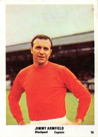1970 The Sun Football Swap Cards #70 Jimmy Armfield Front
