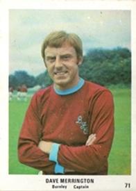 1970 The Sun Football Swap Cards #71 Dave Merrington Front