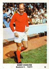 1970 The Sun Football Swap Cards #82 Bobby Charlton Front