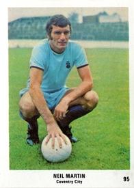 1970 The Sun Football Swap Cards #95 Neil Martin Front