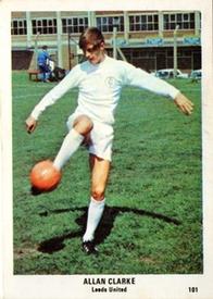 1970 The Sun Football Swap Cards #101 Allan Clarke Front